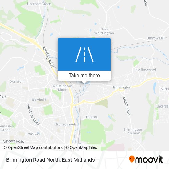 Brimington Road North map