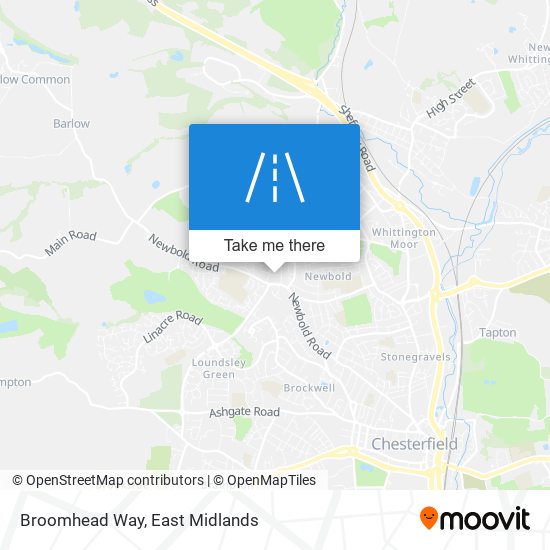 Broomhead Way map