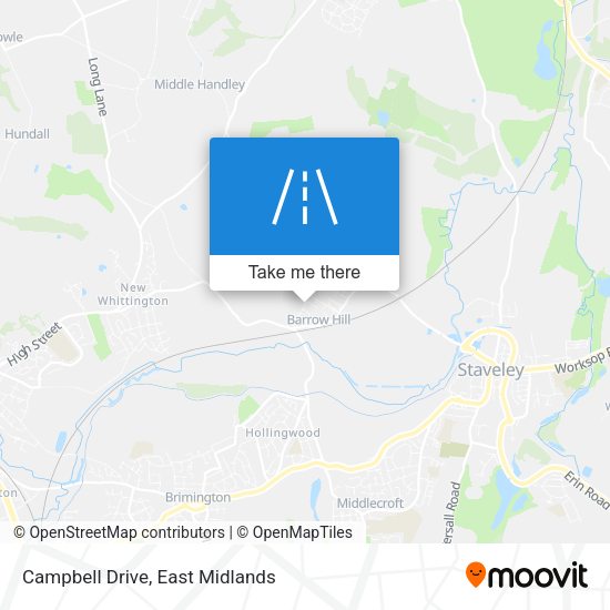 Campbell Drive map