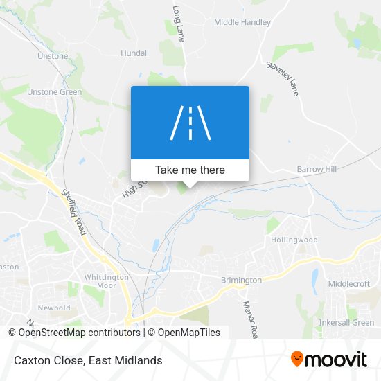 Caxton Close map
