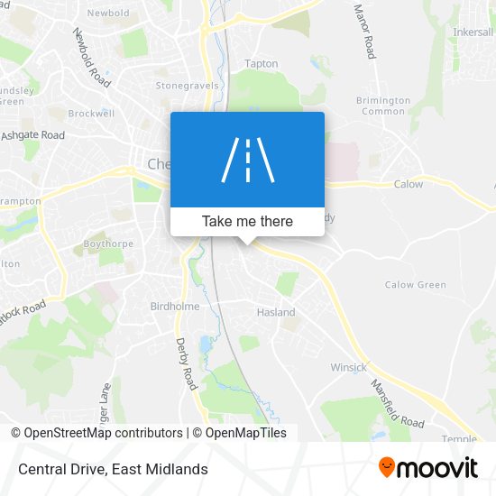Central Drive map