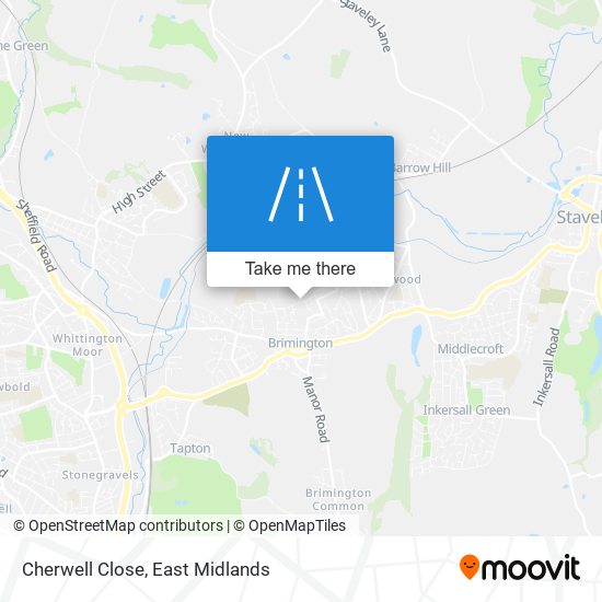 Cherwell Close map