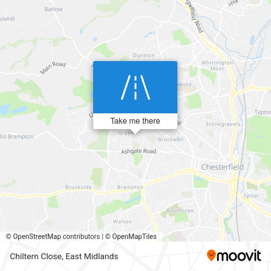 Chiltern Close map