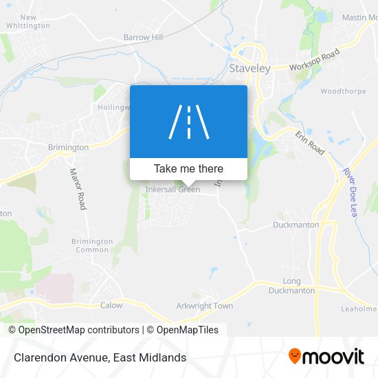 Clarendon Avenue map