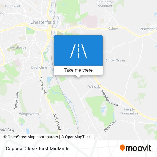 Coppice Close map