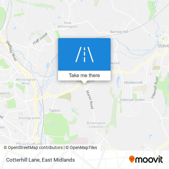 Cotterhill Lane map