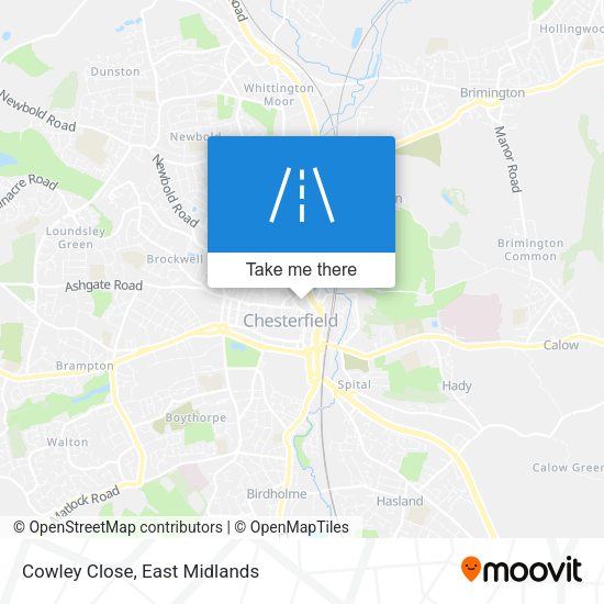 Cowley Close map