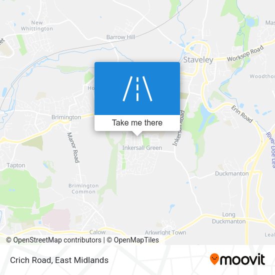 Crich Road map