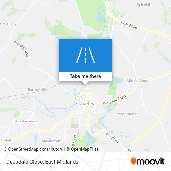 Deepdale Close map