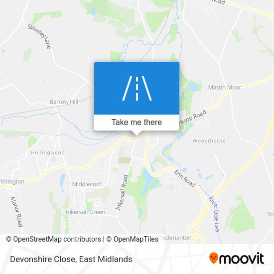 Devonshire Close map