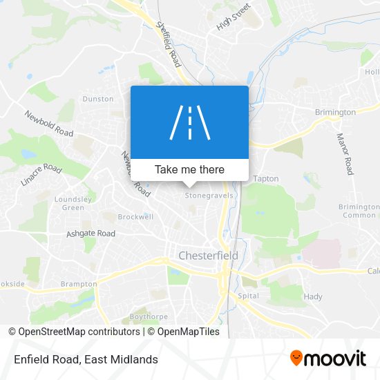 Enfield Road map