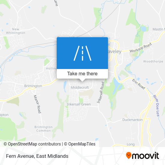 Fern Avenue map