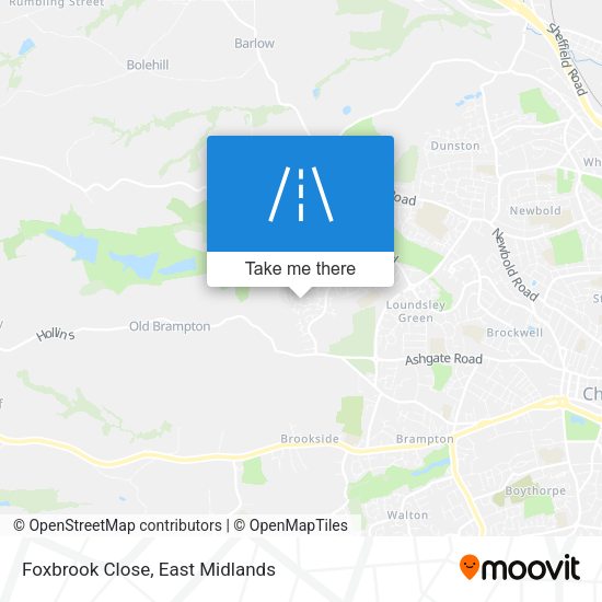 Foxbrook Close map