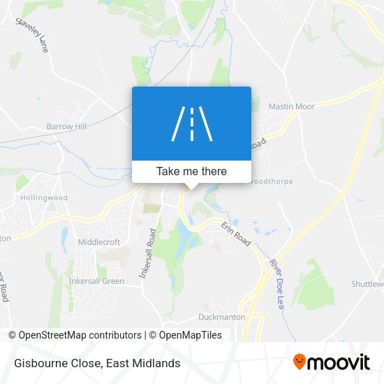 Gisbourne Close map