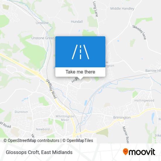 Glossops Croft map