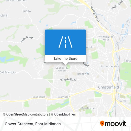 Gower Crescent map