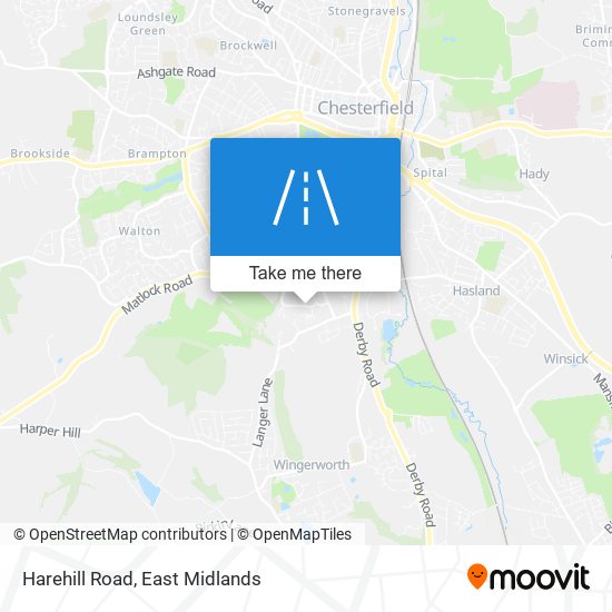 Harehill Road map