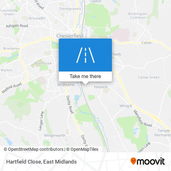 Hartfield Close map