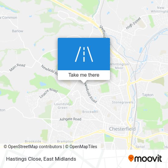 Hastings Close map