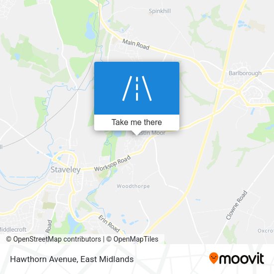 Hawthorn Avenue map