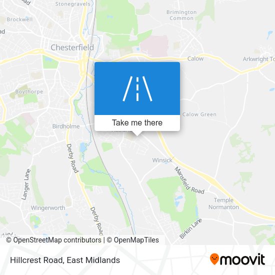 Hillcrest Road map