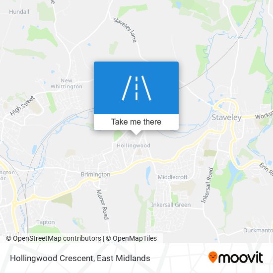 Hollingwood Crescent map