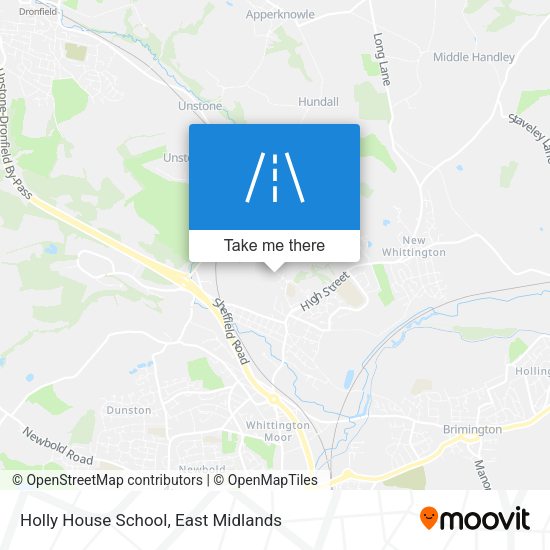 Holly House School map