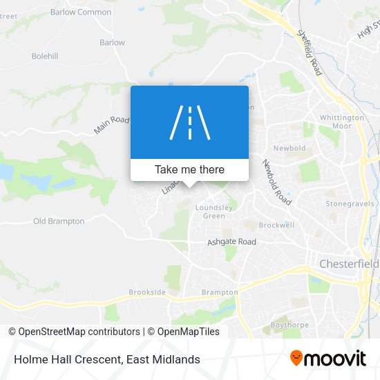 Holme Hall Crescent map