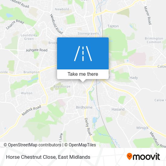 Horse Chestnut Close map