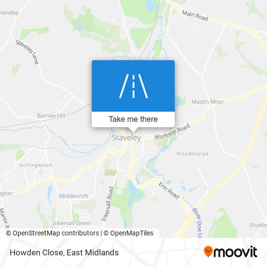 Howden Close map