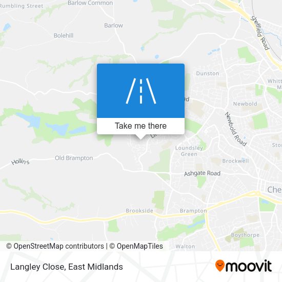 Langley Close map
