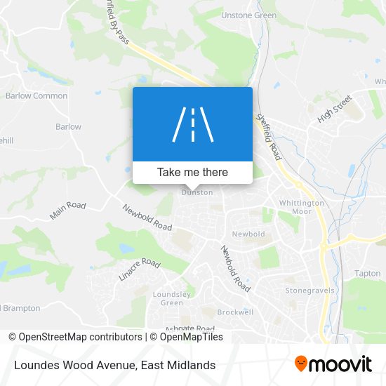 Loundes Wood Avenue map