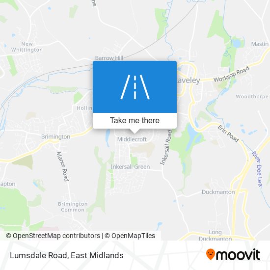 Lumsdale Road map