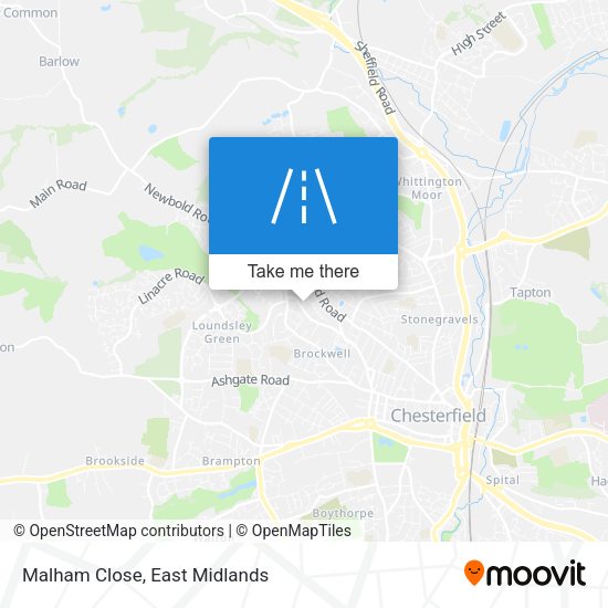 Malham Close map