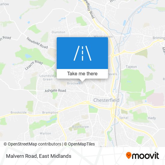 Malvern Road map