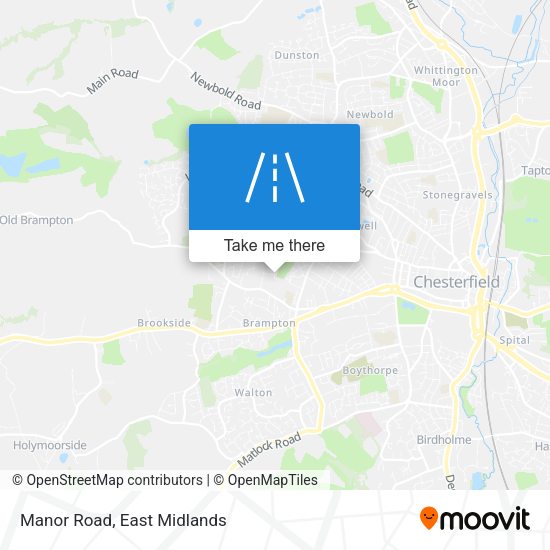 Manor Road map