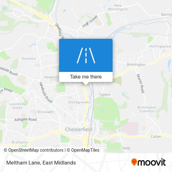 Meltham Lane map