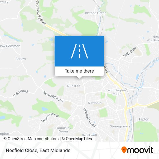 Nesfield Close map