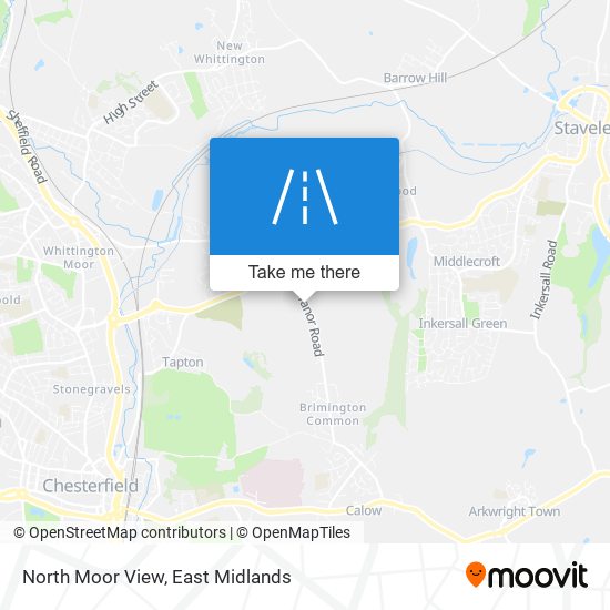 North Moor View map