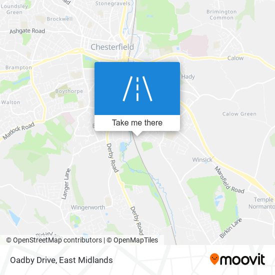 Oadby Drive map