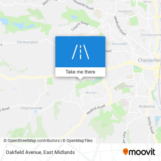 Oakfield Avenue map