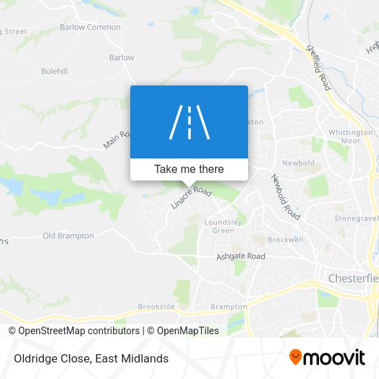 Oldridge Close map