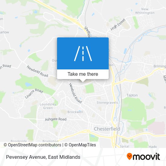 Pevensey Avenue map