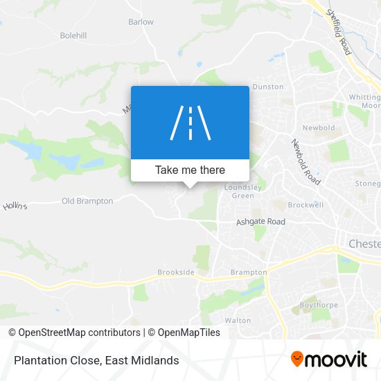Plantation Close map