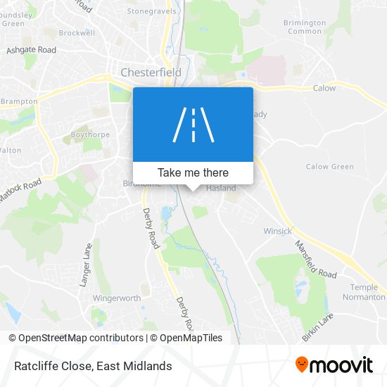 Ratcliffe Close map