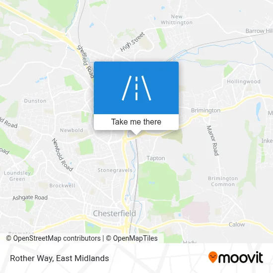 Rother Way map