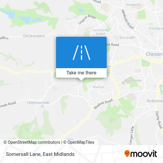 Somersall Lane map