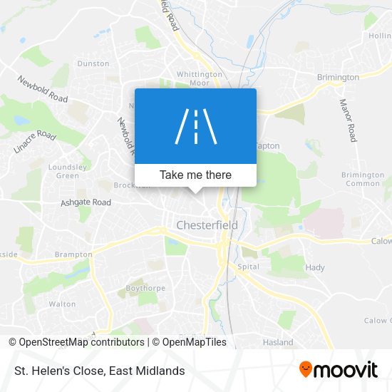 St. Helen's Close map