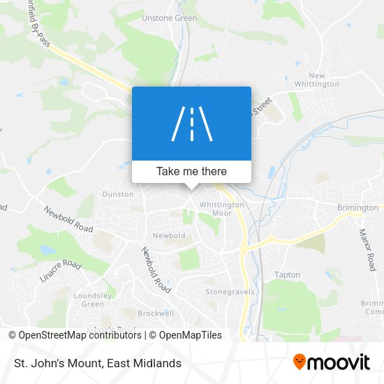 St. John's Mount map