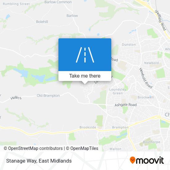 Stanage Way map